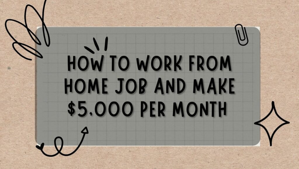 work from home job
